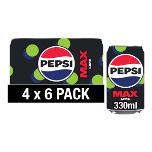 Pepsi Max Lime Can 4x6x330ml