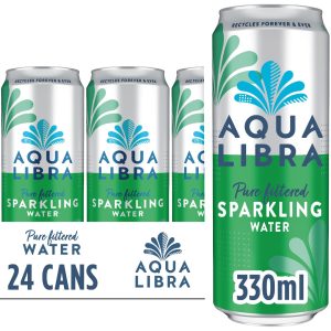 Aqua Libra Sparkling Water Can 24x330ml