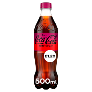 Coca Cola Cherry Zero Pet 12x500ml PMP £1.20